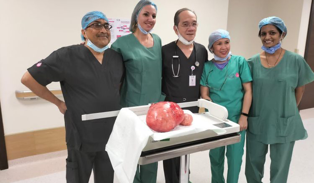 Doctors in Dubai remove a 4.4kg tumour from patient’s uterus in a rare surgical achievement